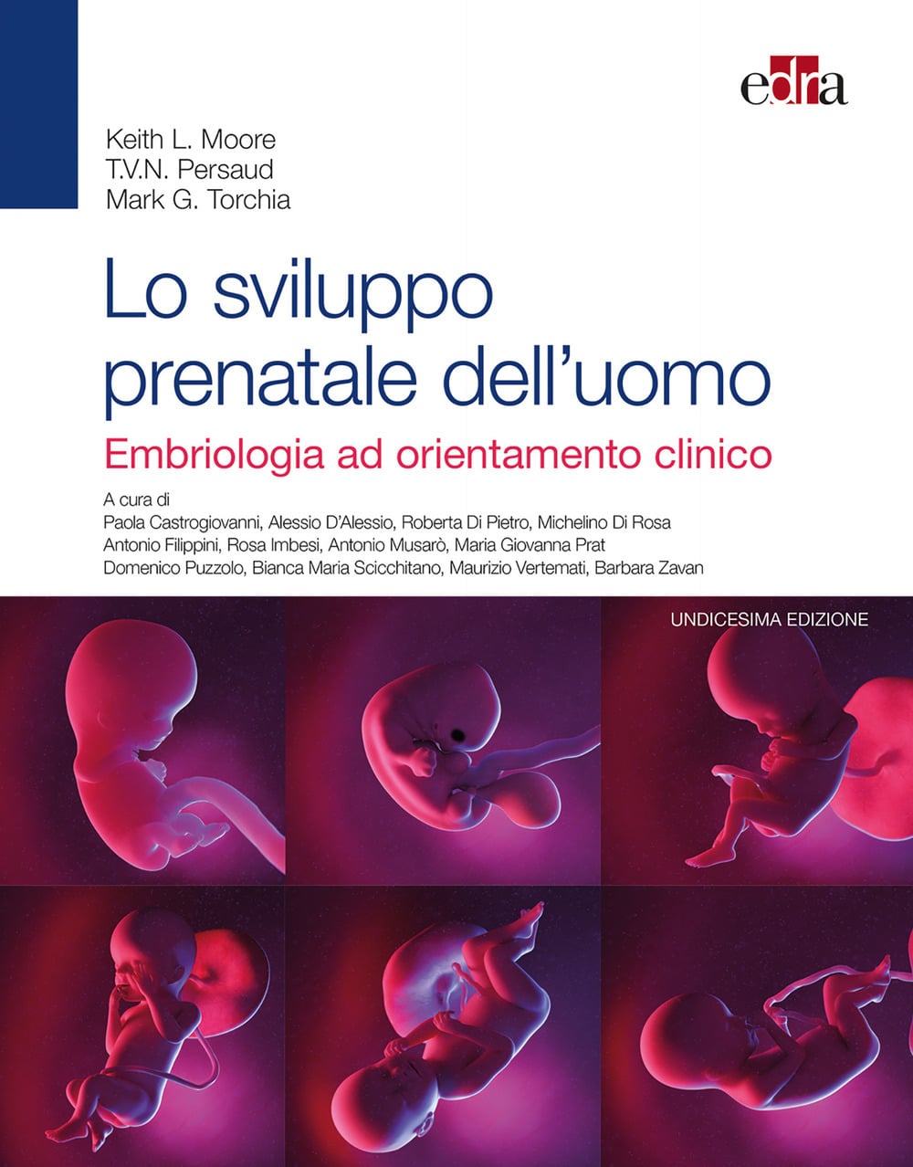 Copertina di Moore, Persaud, Torchia – Lo sviluppo prenatale dell’ uomo – Embriologia ad orientamento clinico XI ediz