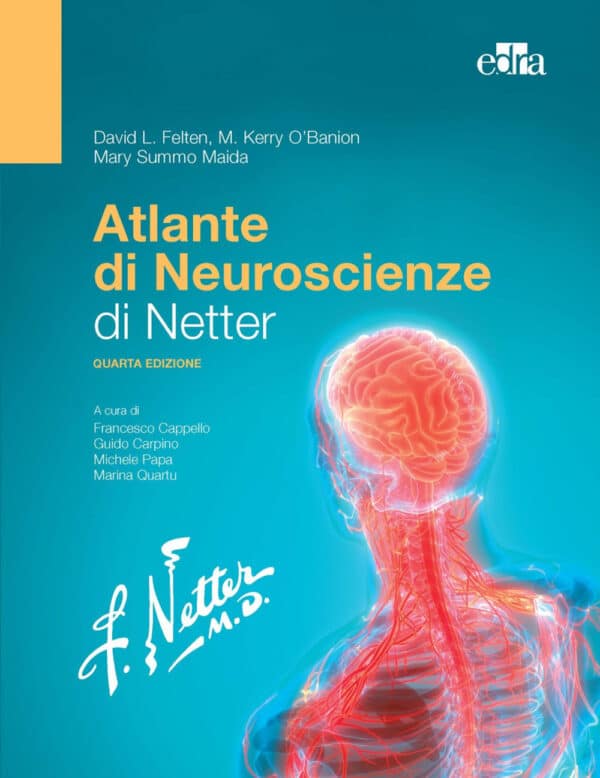 Copertina di Netter, Felten, O ‘Banion , Maida – Atlante di Neuroscienze di Netter IV EDIZ.